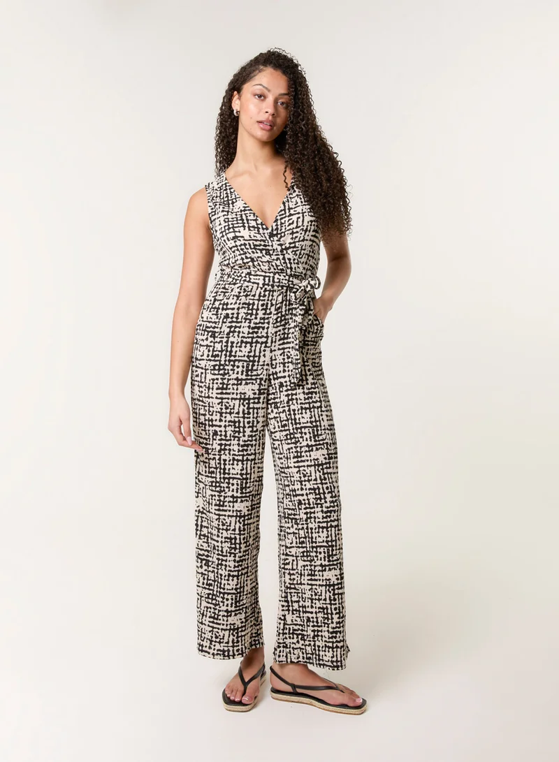 بلو فانيلا Sleeveless Belted Jumpsuit